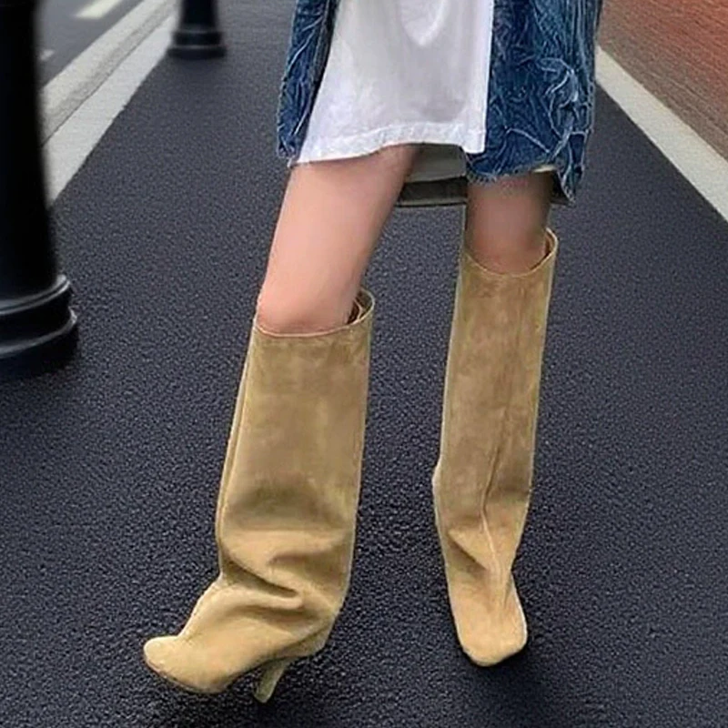 รองเท้าบูทผู้หญิงทรงหุ้มข้อ สไ - Knee High Boots Women บทวิจารณ์และราคา