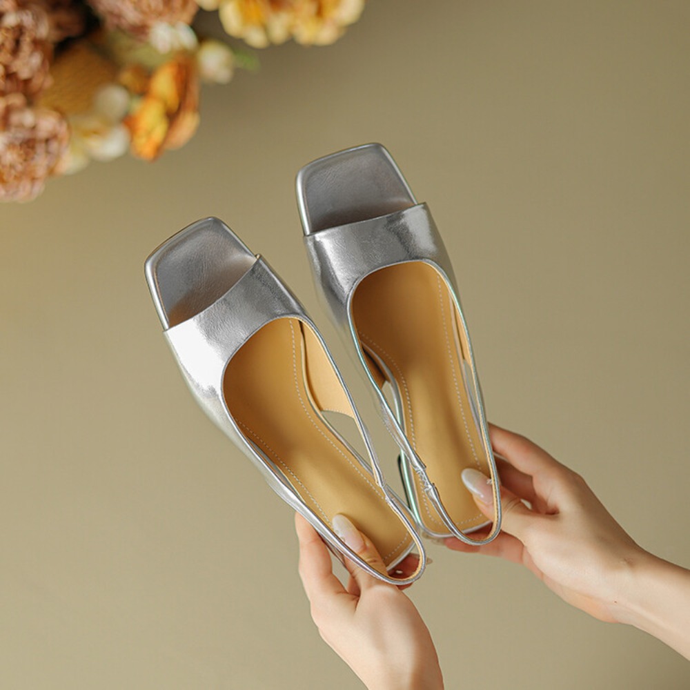 รองเท้าส้นเตี้ยแบบสวม ส้นเข็ม  - Mule Slip On บทวิจารณ์และราคา