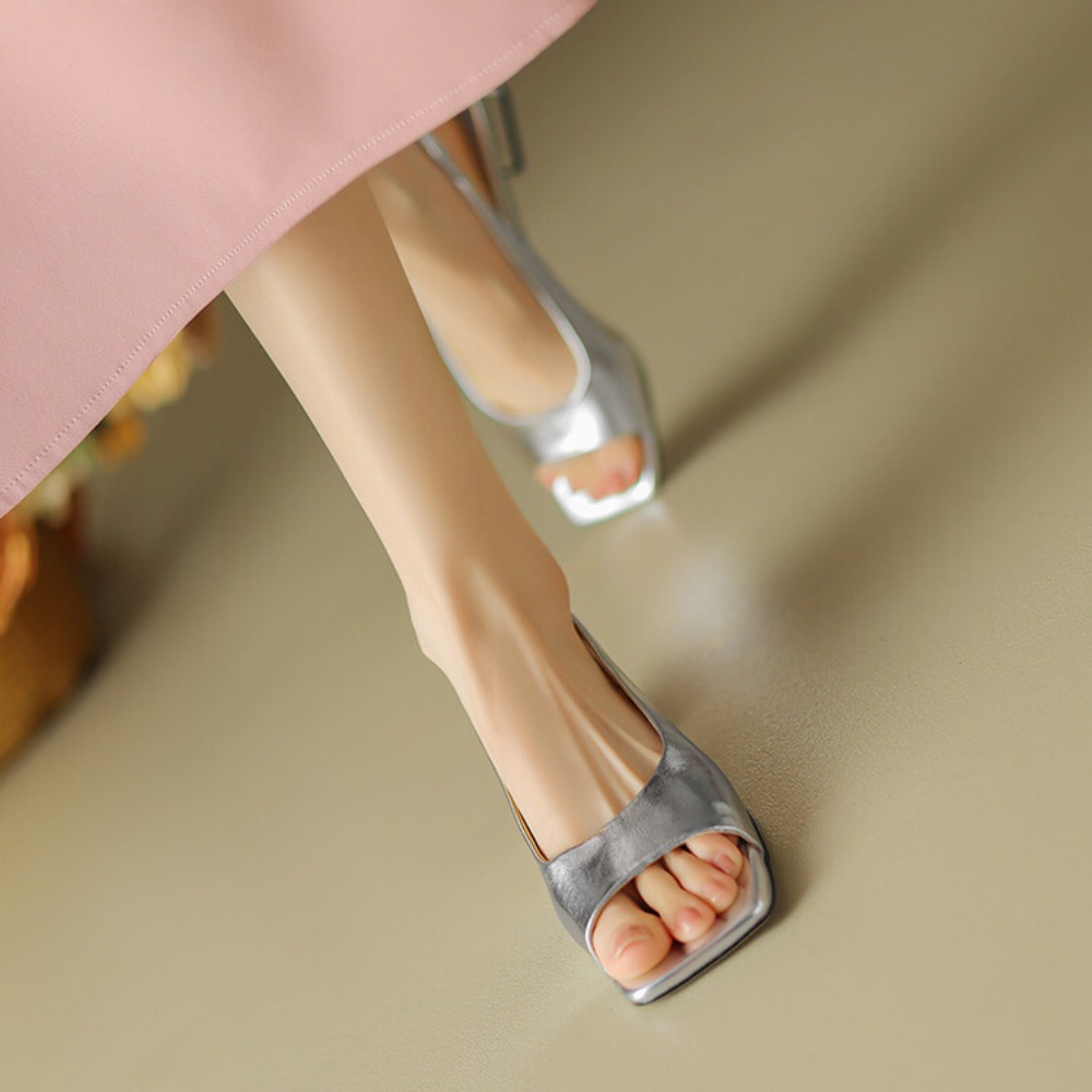 รองเท้าส้นเตี้ยแบบสวม ส้นเข็ม  - Mule Slip On บทวิจารณ์และราคา