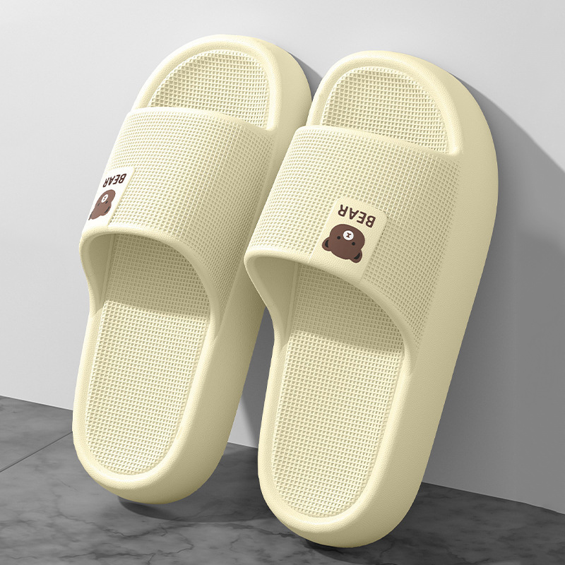 รองเท้าแตะรูปหมีน่ารัก พื้นหนา - Mule Slip On บทวิจารณ์และราคา