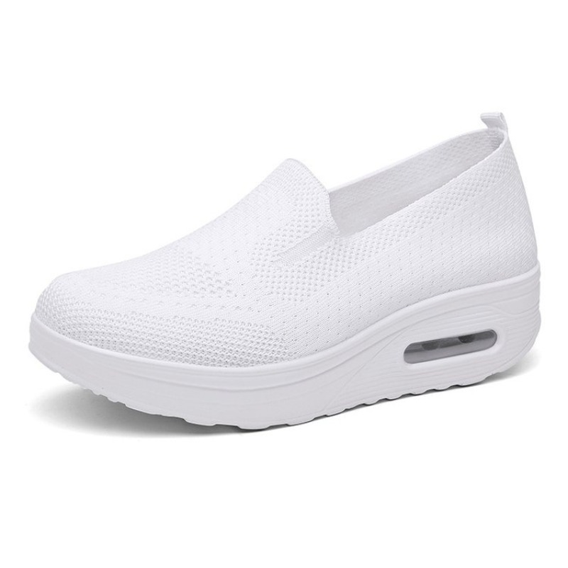 รองเท้าผ้าใบผู้หญิงแบบสวม สไตล - Women Shoes Tennis บทวิจารณ์และราคา