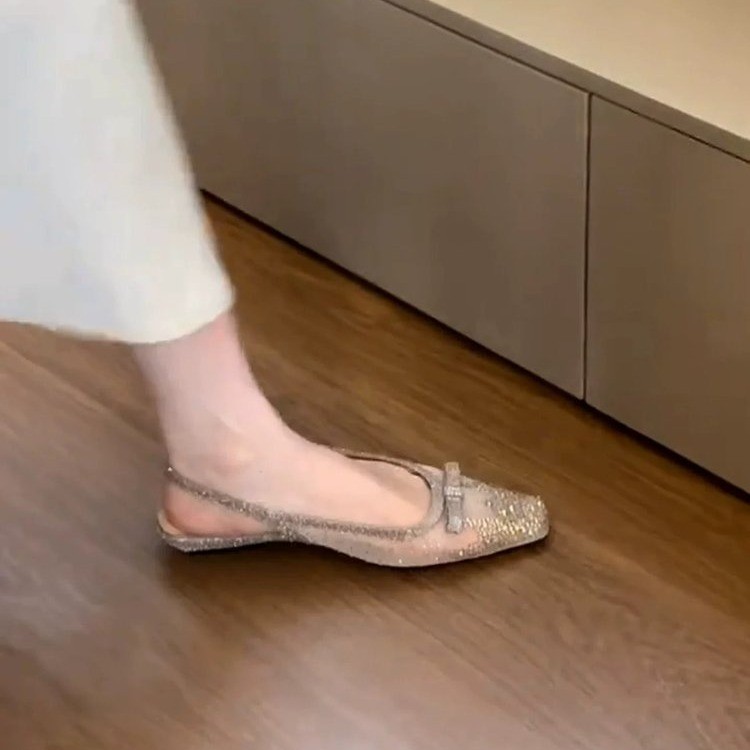 รองเท้าส้นเตี้ยแบบสวมประดับโบว - Mule Slip On บทวิจารณ์และราคา