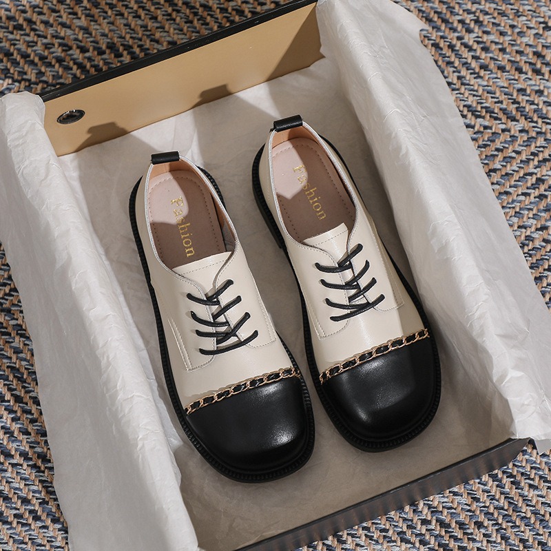 ใหม่ย้อนยุครองเท้าผู้หญิงแฟชั่ - Oxford Lace Up Women บทวิจารณ์และราคา