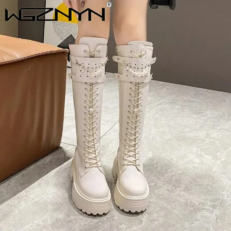 หนังฤดูหนาว WARM Plush รองเท้า - Knee High Boots Women บทวิจารณ์และราคา