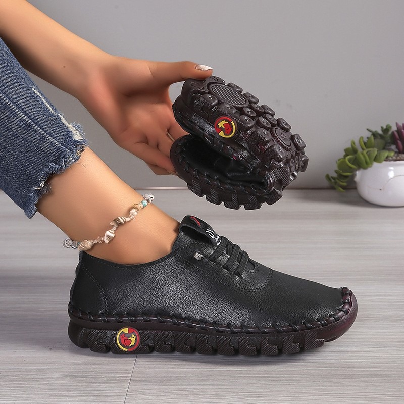 รองเท้าหนังลำลองสำหรับผู้หญิง  - Oxford Lace Up Women บทวิจารณ์และราคา