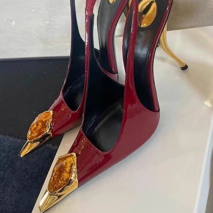 รองเท้าส้นสูงสไตล์สตาร์ ประดับ - Women'S Shoes Quality บทวิจารณ์และราคา