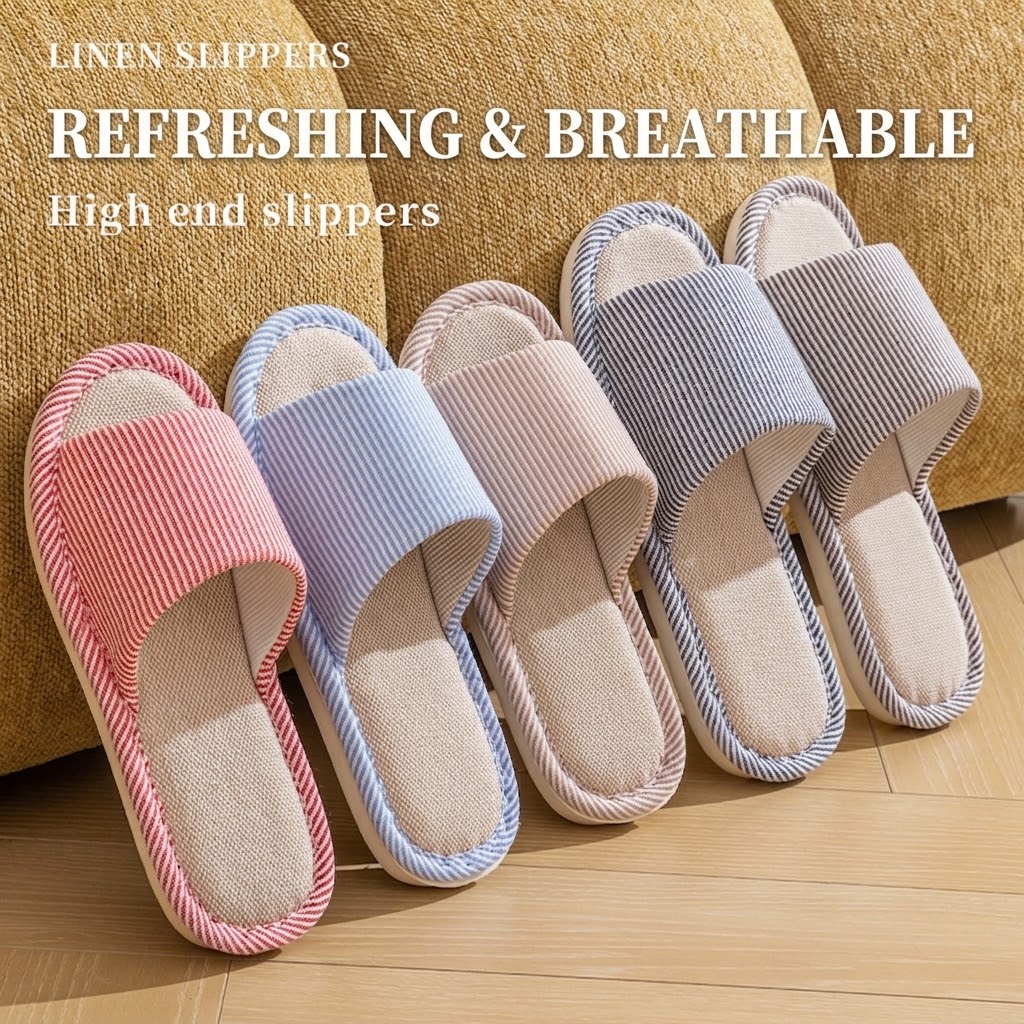รองเท้าแตะผ้าลินินระบายอากาศสำ - Mule Slip On บทวิจารณ์และราคา