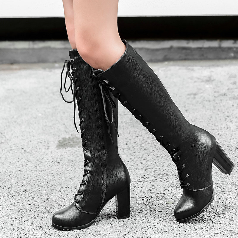 รองเท้าบูทสตรี รองเท้าส้นสูงหน - Sock Boot Women บทวิจารณ์และราคา